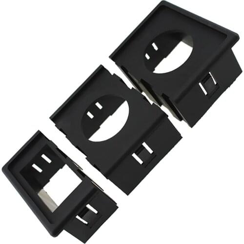 MagiDeal 1 Car Toggle Rocker Switch Housing Kit +2 Socket Holder Dashboard