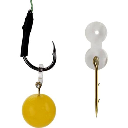 Metal Bait Spike Carp Fishing Lures Accessories Bait Sting Boilies Pin with Clear Rubber Corn Ronnie Hair Rig Carp Feeder Tackle