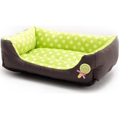 New Fashion Comfortable Lollipop Spot Dog Pet Bed 4 Color Short Plush with Waterproof Surface Small Dog Teddy Pet Cat Nest