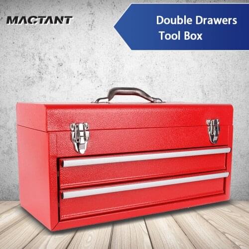 New Style Custom Vintage Professional Car Repairing Multipurpose Double Drawers Tool Box