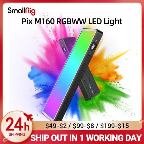 SmallRig RGB Video Panel Light with Ball Head, 360° Full Color Lighting Dimmable LED Panel Lamp with LCD Display 3157