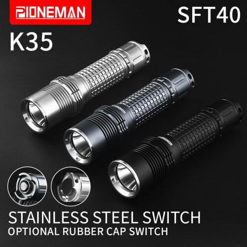 Pioneman K35 Flashlight Strong light New practical flashlight Optional LED SFT40