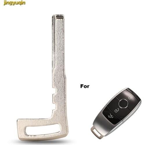 Jingyuqin Remote Car Key Blank For Mercedes Benz E43 E300 E400 E-Class S-Class W213 2017 2018 Smart Card No.325 Uncut Blade