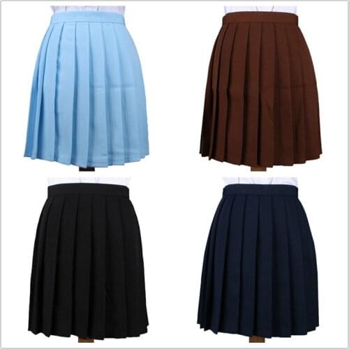 School Dresses Pleated Skirt High Quality JK Uniform Skirt Girls Students Cosplay Anime Skirt Sailor Suit Short Skirts 10 Colors