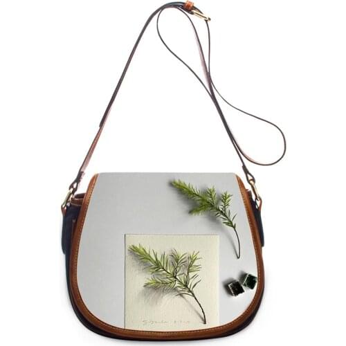 Tote Bags for Women Water Color Plants Customized Crossbody Bags Girls DIY Women Purses Bags Designer Handbags Free Dropshipping