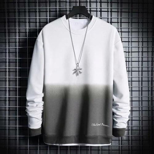 Spring Autumn Mens Sweatshirts Korean Fashion Streetwear Gradient Hoodies Men Casual Men Clothing Harajuku Pullovers Hoodie Men
