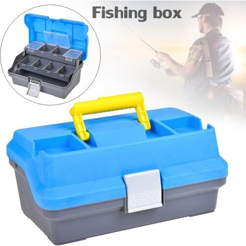 3 Layers Fishing Tackle Box Lures Hooks Lead Safety Clips Anti-tangle Europe Reservoir Fishing Accessories Storage Box