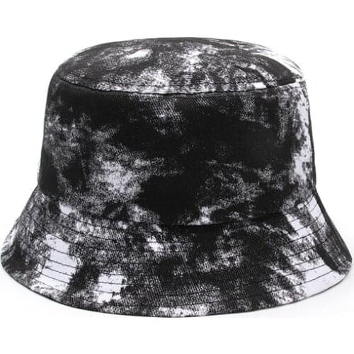 New Style Personality Street Versatile Fashionable Color Gradient Tie Dye Single Side Fishermans Hat Male Sunscreen Day Series