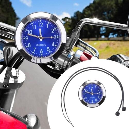 Universal Motorcycle Bike Handlebar Dial Mount Clock Watch Waterproof Plastic Base Glass Lens