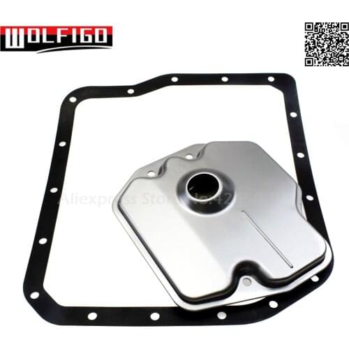 WOLFIGO New For Toyota Highlander Celica Camry Solara Transmission Oil Strainer and Oil Pan Gasket 35330-06010, 35330-28010