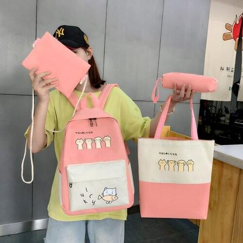 Women Backpack Cartoon Printing School Backpack for Student School Bags Harajuku Teenager Girls Schoolbag Women Backbag Rucksack