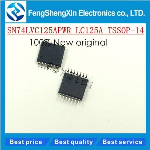 100pcs/lot New SN74LVC125APWR SN74LVC125APW LC125A 74LVC125APW TSSOP14 4-Bit Buffer/Driver IC