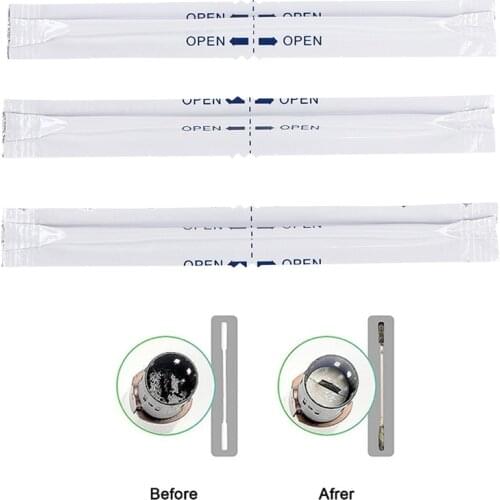 120Pcs/Box Wet Alcohol Cotton Swabs Double Head Cleaning Stick For IQOS 2.4 PLUS For IQOS 3.0 LIL/LTN/HEETS/GLO Heater