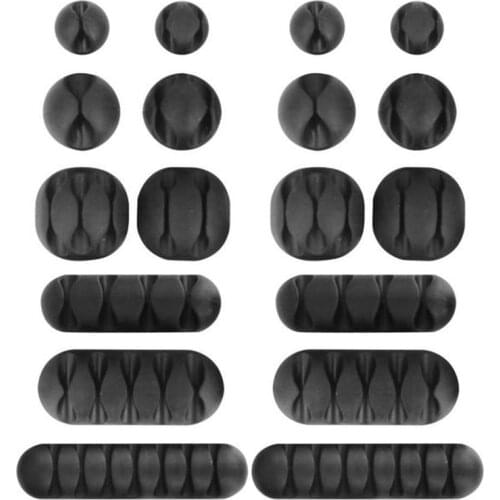 16Pcs 10pcs 8pcs/Pack Multi-Slots USB Cable Organizer Management Wire Protector for Charging Data Earphone Mouse Line Wire