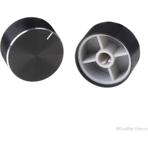 2Pcs 25x13mm D Axis Rotary Potentiometer Knob Encoder Volume Control For Speaker Amplifier HiFi D22 20 Dropshipping