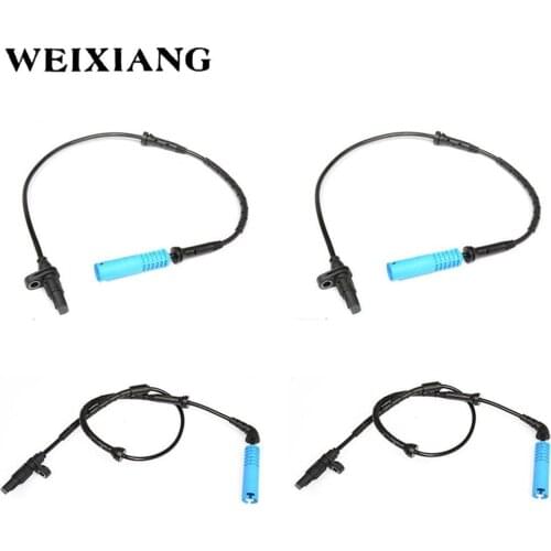 4PCS Front Rear Left Right ABS Wheel Speed Sensor for BMW X5 E53 3.0i 4.4i 4.6is 2000-2006 34526756379 34526756380