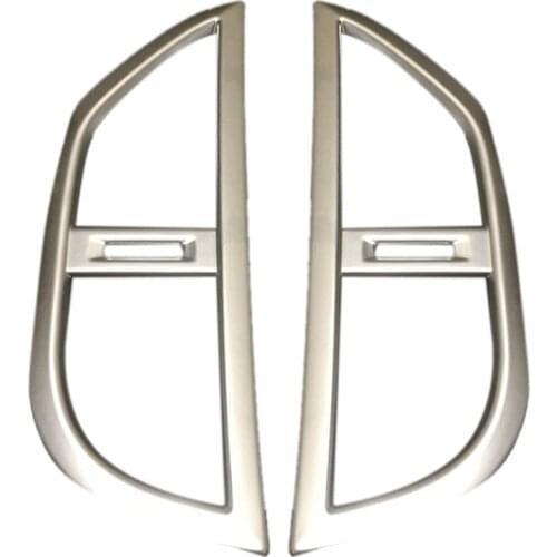 Accessories for Mercedes-Benz Vito W447 2014 2015 2016 2017 2PC ABS Middle Control Air Conditioning Panel Molding Cover Kit Trim