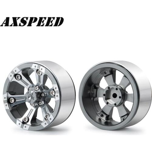 AXSPEED 1.9inch Beadlock Wheel Rim Metal Wheel Hub for 1:10 Axial SCX10 CC01 F350 D90 90034 RC Rock Crawler Car Upgrade Parts