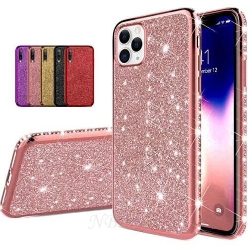 Glitter Silicone Case for Xiaomi Mi 11 Lite Mi 11i 11X Pro Bumper Soft TPU+Diamond Cover Xiaomi Mi Poco X3 Pro F3 X3 NFC Fundas