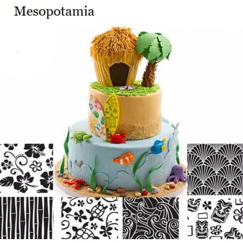 DIY Scrapbooking Waves Sea Hawaii Style Cake Cookies Mould Embossing File Templates Card Making Template Arts Embossing Folders