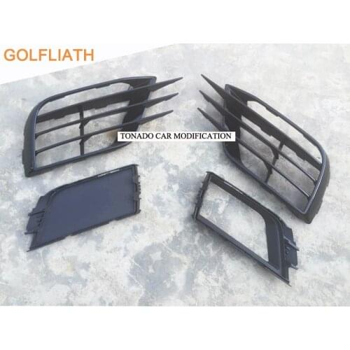 GOLFLIATH For Scirocco R front bumper side grille lower grill fog light grille fit for VW scirocco R bumper 2015-2016