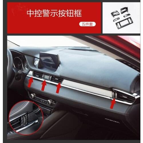 ABS Chrome For Mazda Atenza 2021 Car Central Control Air Outlet Panel cover trim auto accessories styling