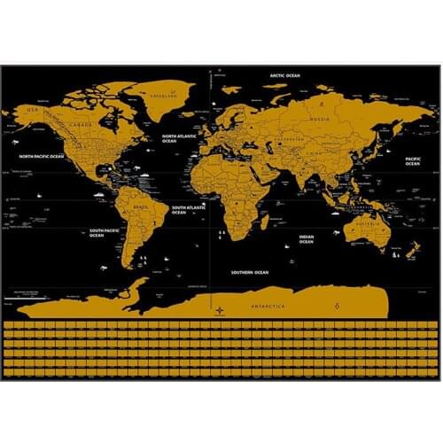 Flag Version World Map Decorative Wall Poster For Students' Teaching Equipment