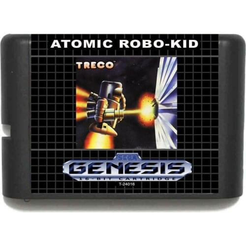 Hottest Atomic Robo-Kid 16 bit MD Game Card For Sega Mega Drive For Genesis