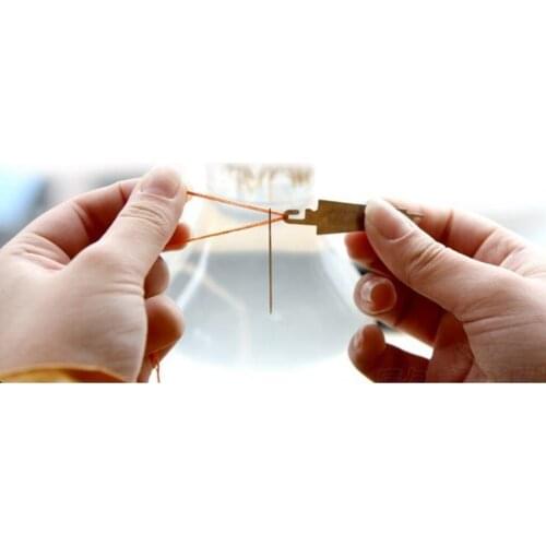 Mag Top Quality 50Pcs Stainless Steel Cross Stitch Needle-Threading Device for DIY Sewing Craft Party Supplies Accessory