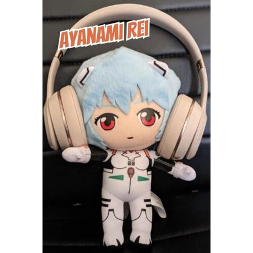 Rei Plush Toys Kawaii EVA Ayanami Rei Plush Doll Anime figure Stuffed Plush Toy Christmas Birthday Gift for Kids Princess Pillow