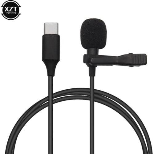 Type C Microphone Mini Microphone Mic USB Type-C Condenser Audio Recording For Huawei Xiaomi Samsung Android Phone