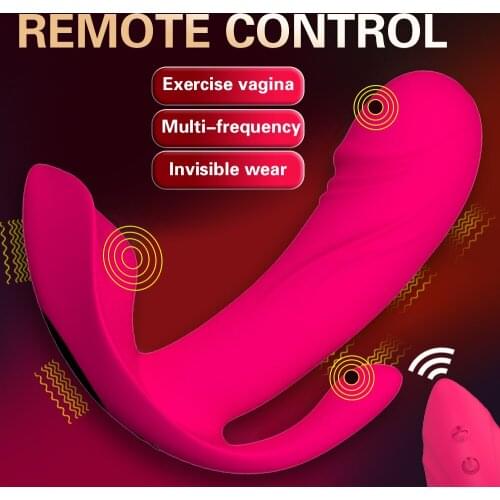 Invisible Goods Wearable Dildo Vibrator USB Rechargeable Wireless Remote Dildo Clitoris Stimulation Vibrator Sex Toys For Woman