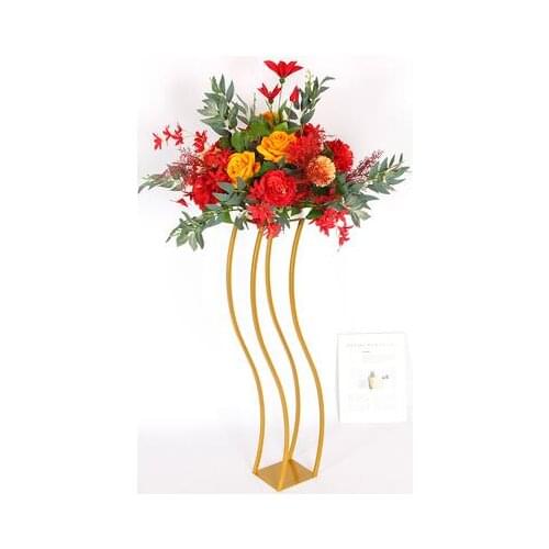 New wedding wrought iron road guide table flower wedding road guide frame stage stage layout props geometric road guide flower