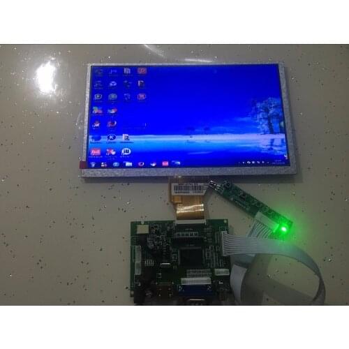 New 9 inch LCD Display Screen TFT Monitor AT090TN10 with HDMI VGA AV Input Driver Board Controller (Attached remote control)