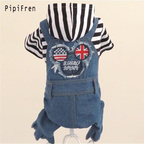 PipiFren Autumn Spring Small Dogs Overalls Jumpsuit Cats Dog Clothes Costume For Pets Pajamas Costume vestiti per cani perros