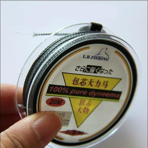 Practical 20 meters submerged anti fish bite wear resistant PE braided fishing line durable fishing gear lure thread 3pcs/lot