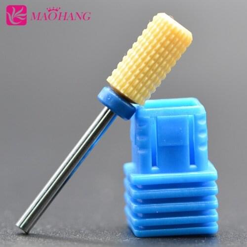 MAOHANG Super Ceramic Bit Nail Art Drill Bit Milling Cutter For Electric Drill Manicure Machine Accessories Nail Files Tools