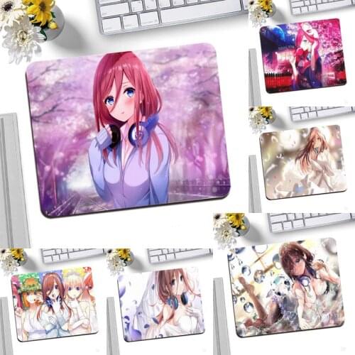 Nakano miku Unique Desktop Pad Game Mousepad Desktop Mousepad Gaming Small Mouse Pad 25X20CM Keyboard Mat