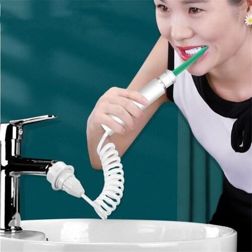 Water Dental Flosser Faucet Oral Irrigator Water Jet Floss Dental Irrigator Dental Pick Oral Irrigation Teeth Cleaning Machine