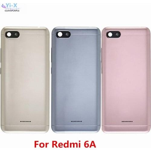 Battery Back Cover For Xiaomi Redmi 6A Battery Cover 5.45" Rear Battery Door Cover Housing For Mi Redmi 6A Mobile Phone