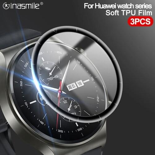 Curved Edge soft Protective film Cover For Huawei watch Fit GT 2 Pro 42mm 46mm GT 2e Honor Magic 2 Screen Protector (Not Glass)