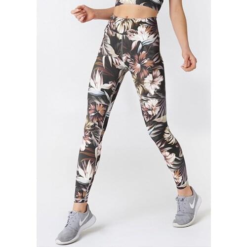 GYMQUASAR Flower Women Seamless Yoga Pants Push Up Leggings Fitness Gym Sport Running Yoga High Waist Energy Workout Leggings