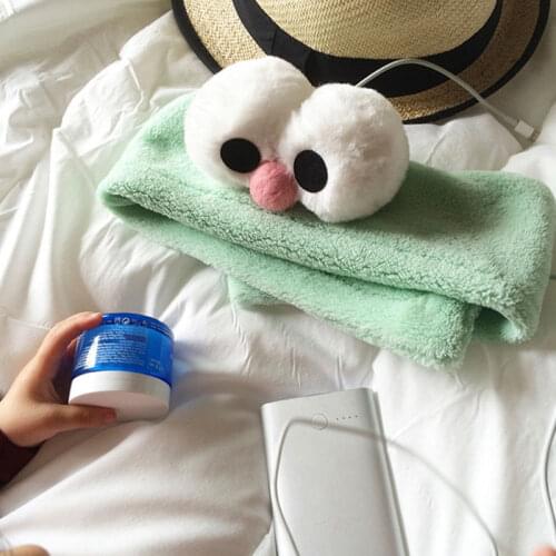 Women Mint Green Funny Hairbands Girls Cartoon Big Eyes Wash Face Headband Elastic Fashion Cute Hair Bands High Quality Headband