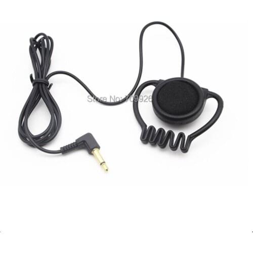 Linhuipad 3.5mm Stereo Hook earpiece 1-bud earphone headset 2pcs/lot Free Shipping By Aliexpress