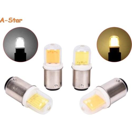 AC 5W 110V 220V BA15D LED Light Bulb COB LED Lamp For Chandelier Sewing Machine