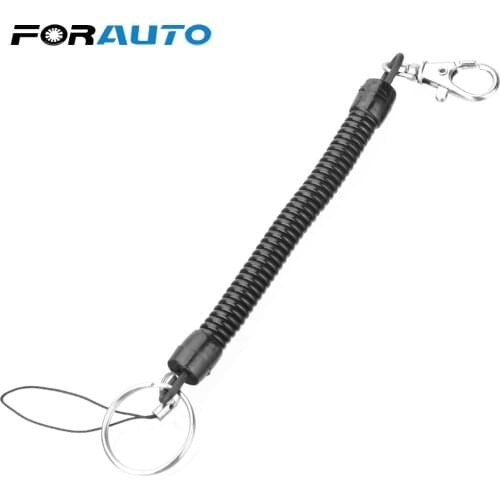 Car Keychain Spring Coil Spiral Stretch Key Ring Key Holder Interior Accessories Gift For Friend Retractable Auto Accessories