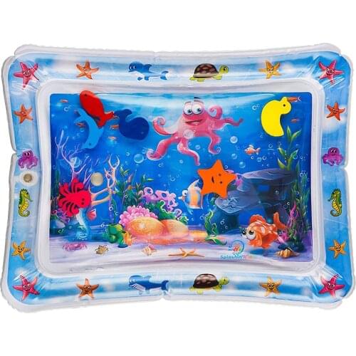 Baby Toy Inflatable Pat Water Pad Summer Baby Activity Fitness Game Mat Sea Animal Pat Pad Water Fun for Kids Boys and Girls
