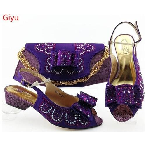 Doershow new coming Shoe and Bag Set Italian Matching Shoe and Bag Set African Shoes and Matching Bags Italian!SBZ1-3