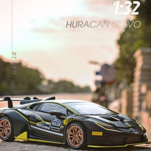 High Simulation 1:32 HURACAN ST EVO Sports Car Alloy Car Model Diecasts & Toy Vehicles Pull Back Sound Collection Free Shipping
