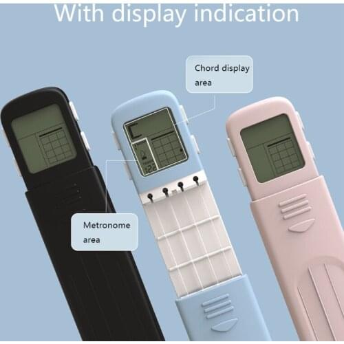 Pocket Ukulele Chord Practice Tool with a Rotating Chords Chart Screen Chord Finger Exerciser for Exerciser Beginners